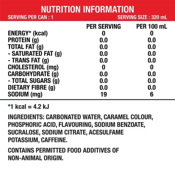 Coca-Cola Zero Sugar Can 320ml x 12