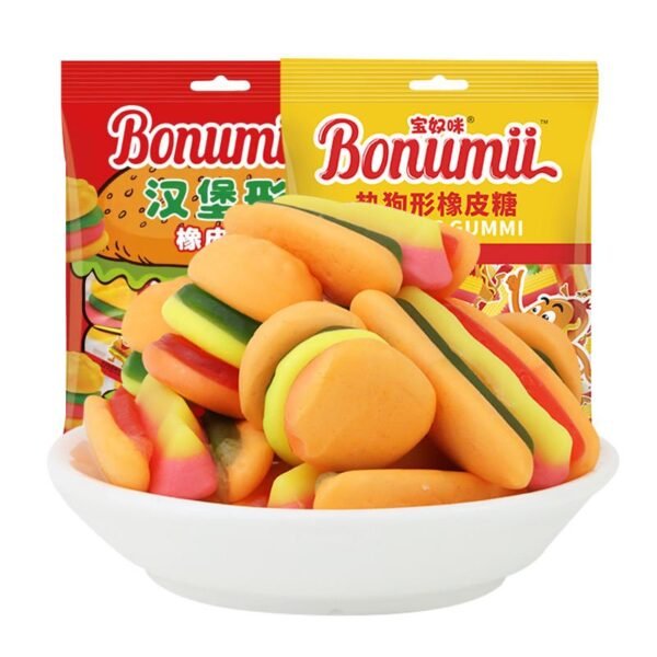 Drumstick & Hamburger Shaped Gummy Candy