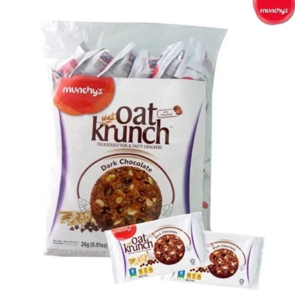 Munchy's Oat Krunch Dark Chocolate Cookies 26g x 40 Packs