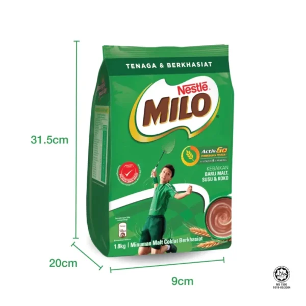 Nestlé MILO Activ-Go Chocolate Malt Beverage 1.8kg