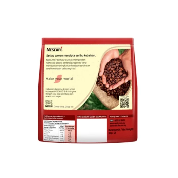 NESCAFÉ Original 3-in-1 Instant Coffee 18g x 25